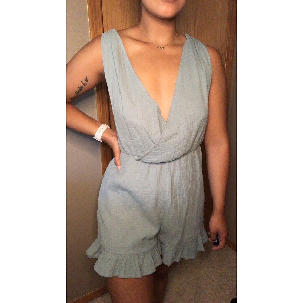 Hem & Thread Deep V-Neck Romper